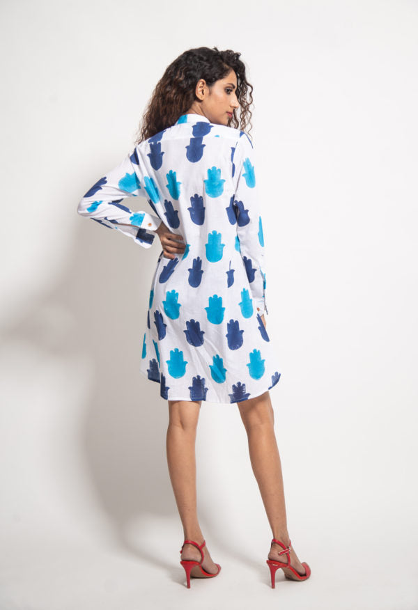 The Hamza Side Button Dress
