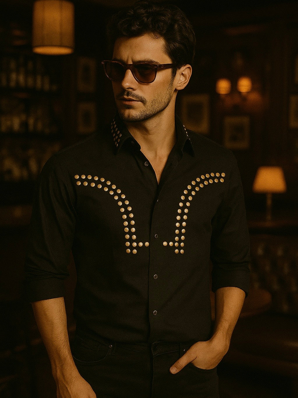 The Black Western Shirt