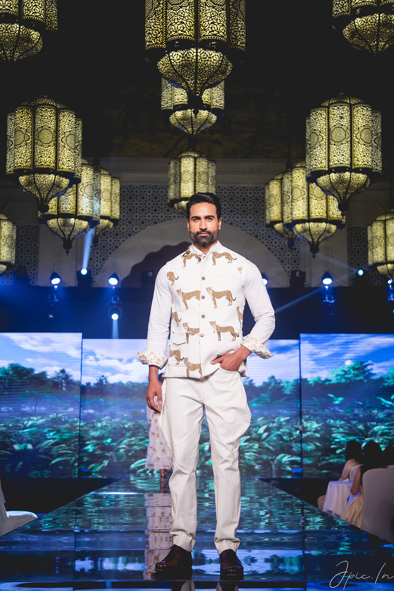 SIDDHARTH BATRA- The Cheetah Sleeveless Jacket