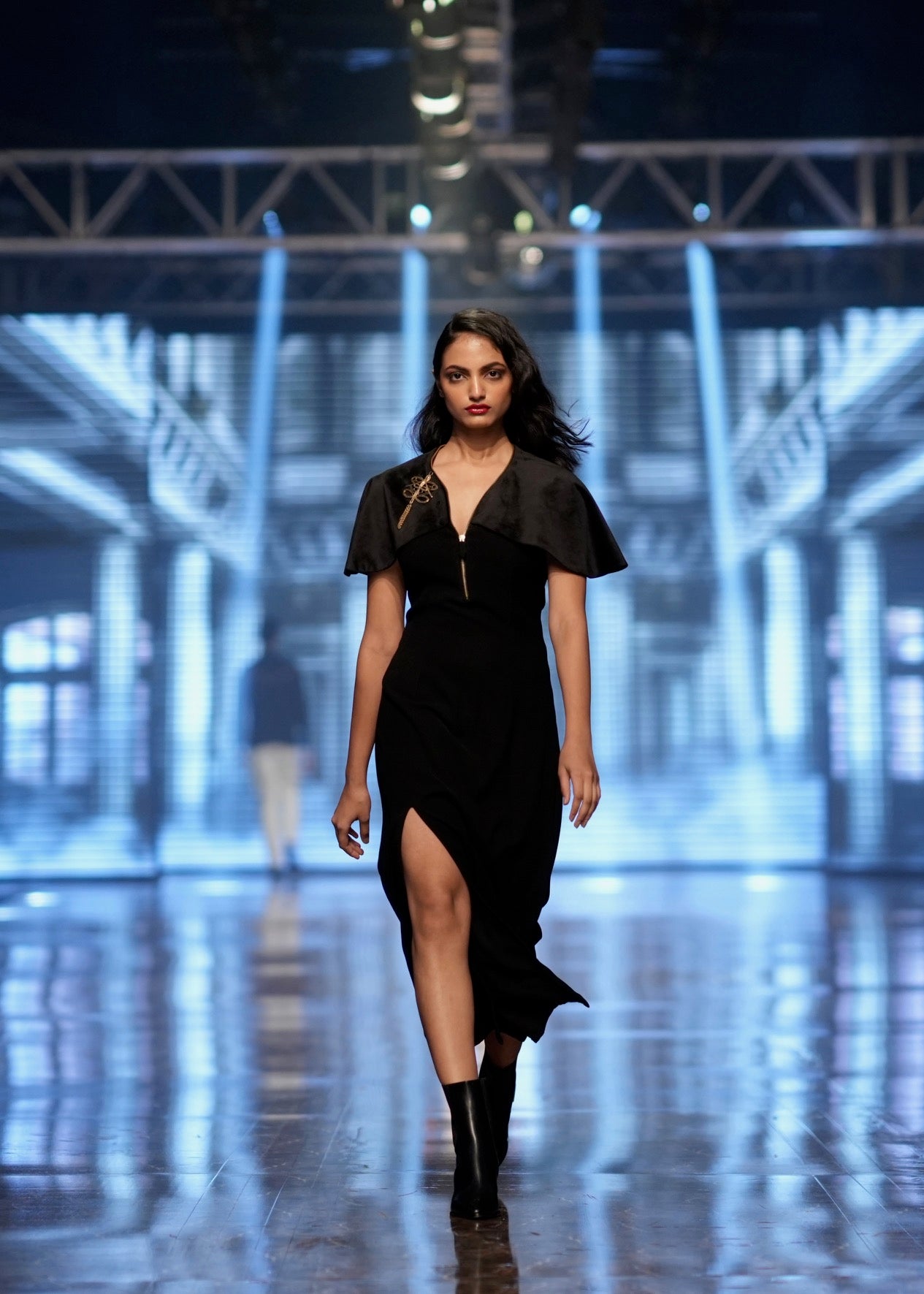 The Noire Cape Gown