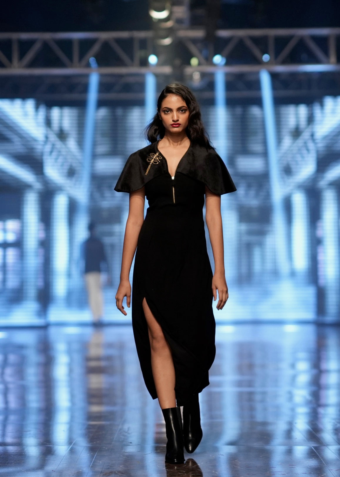 The Noire Cape Gown