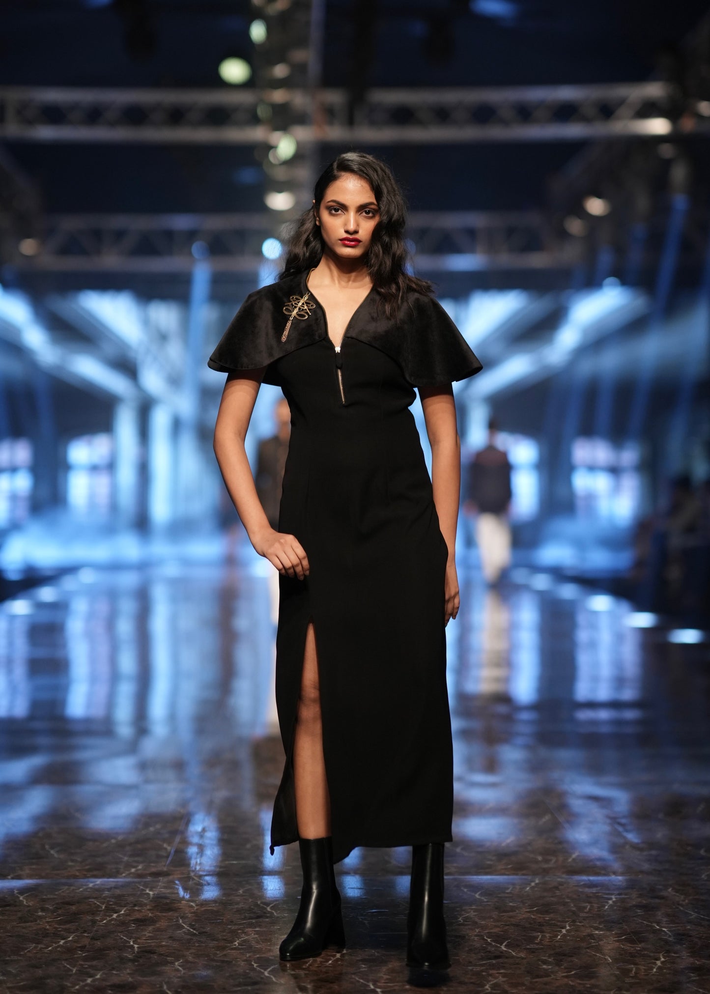 The Noire Cape Gown