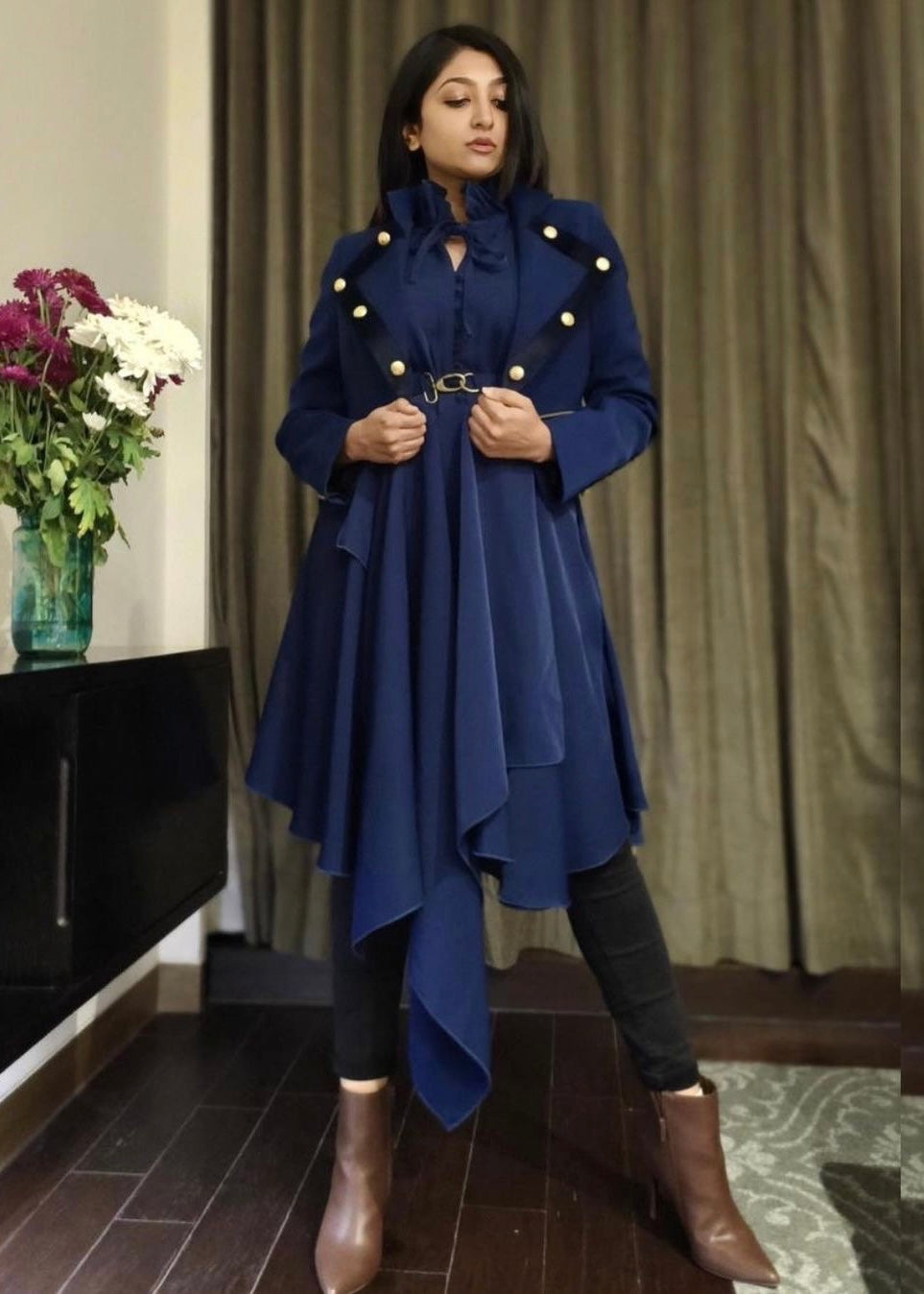 BHOOMI TRIVEDI-The Royal Military Jacket & Dress Set