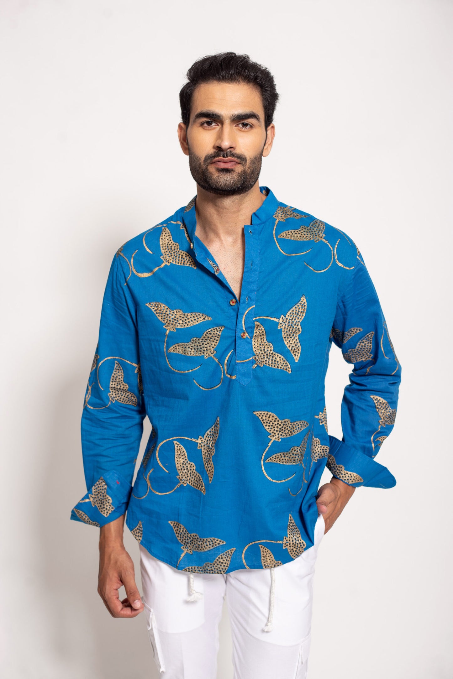 The Blue Stingray Short Kurta