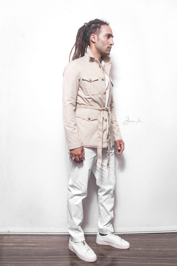The Beige Safari Robe Jacket