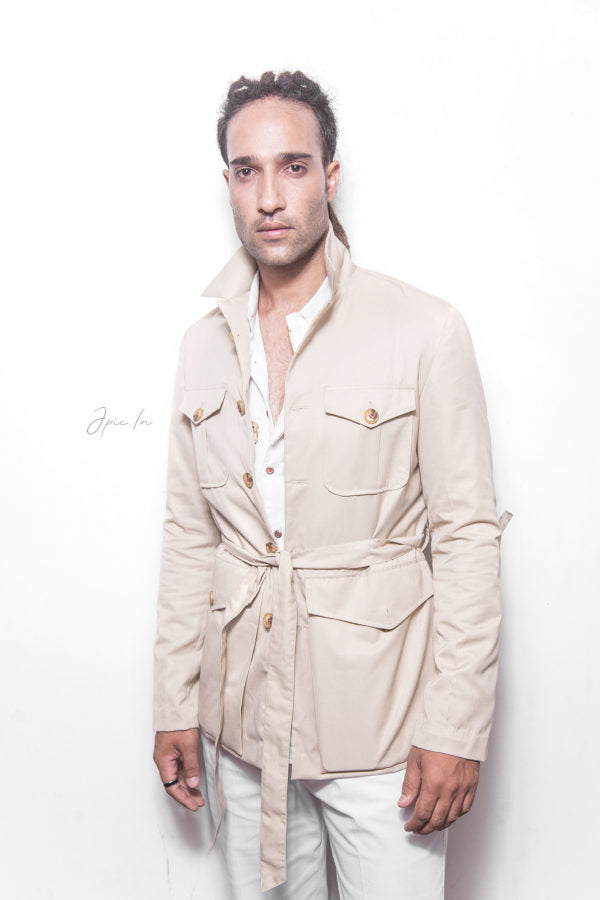 The Beige Safari Robe Jacket