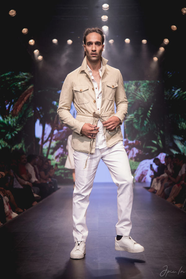 The Beige Safari Robe Jacket