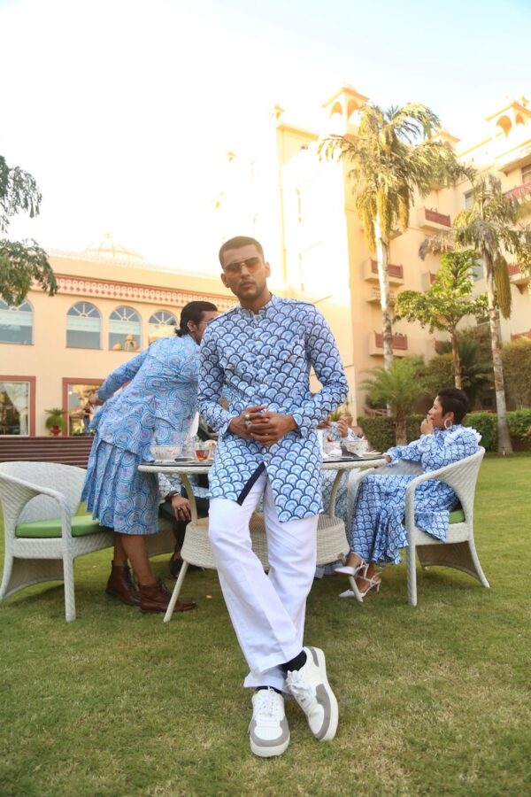 The Blue Nazar Kurta