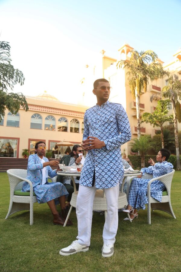 The Blue Nazar Kurta