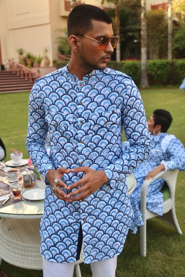 The Blue Nazar Kurta