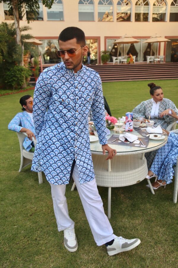 The Blue Nazar Kurta