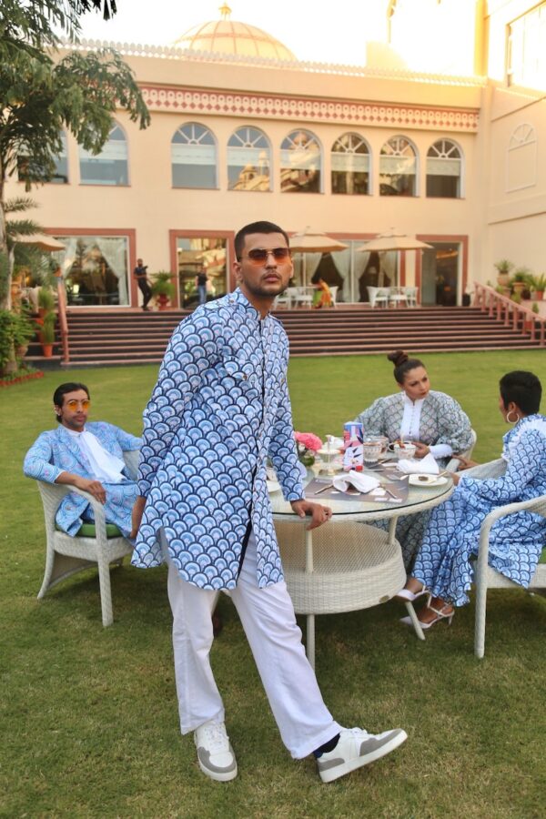 The Blue Nazar Kurta