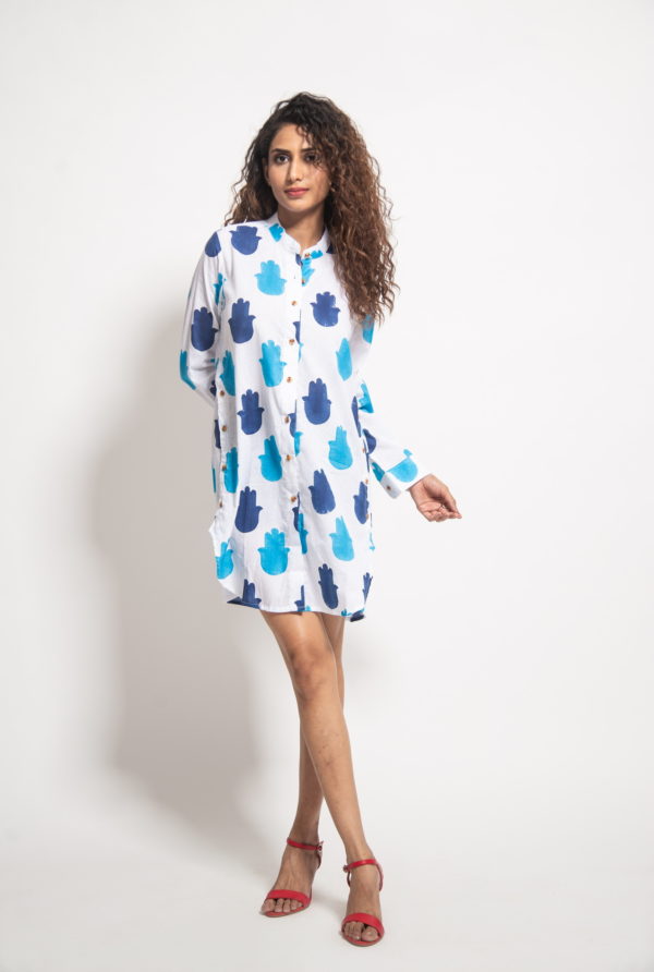 The Hamza Side Button Dress