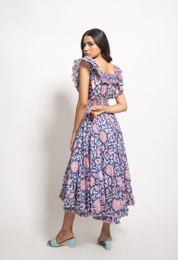 The Indian Floral Bobin Dress