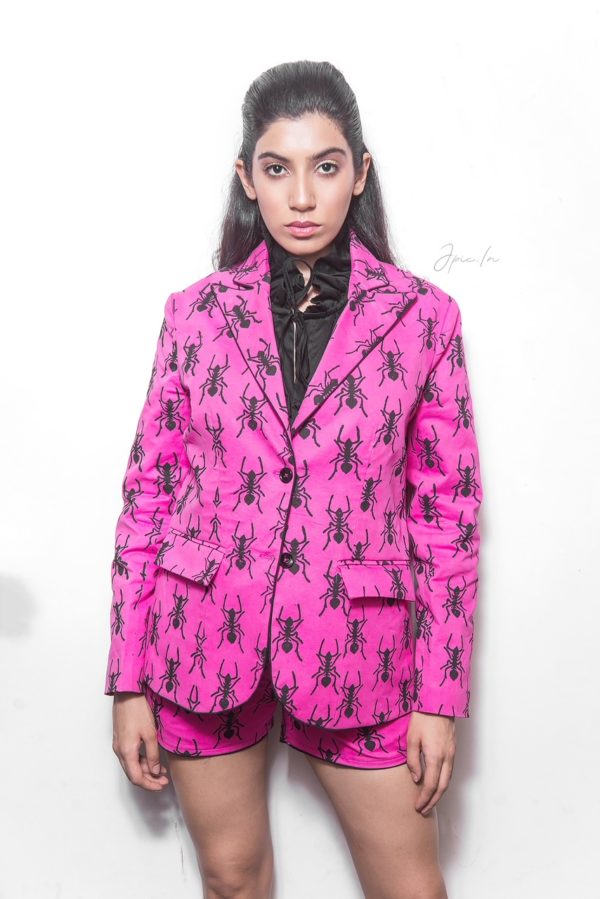 The Pink Ant Cord Set ( jacket + shorts)