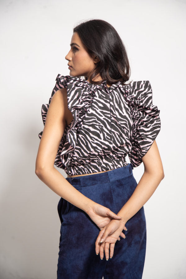 The Zebra Dragonfly Top