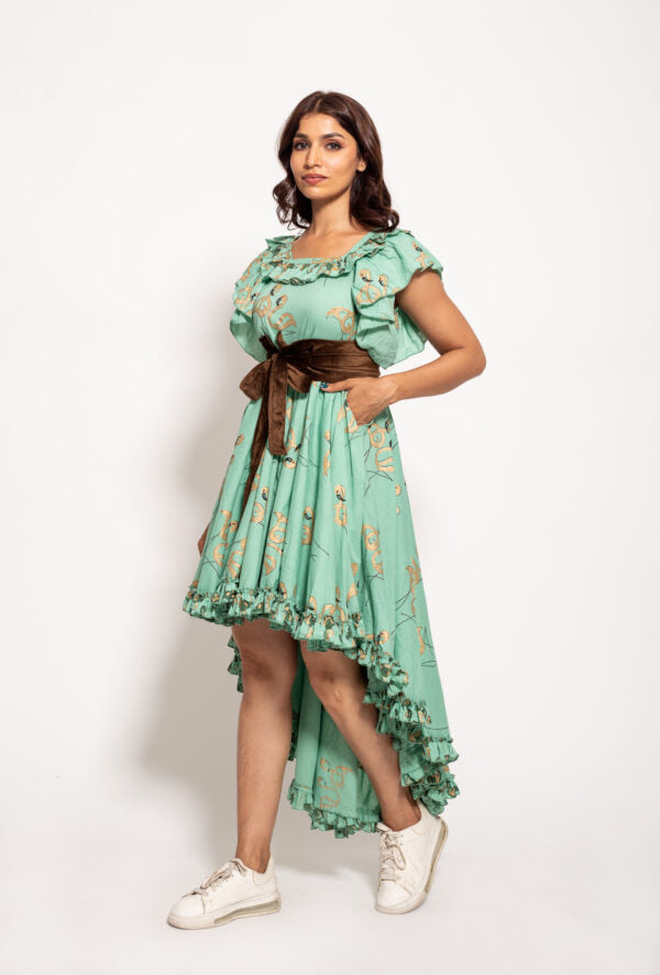 The Green Flamingo Longback Dress