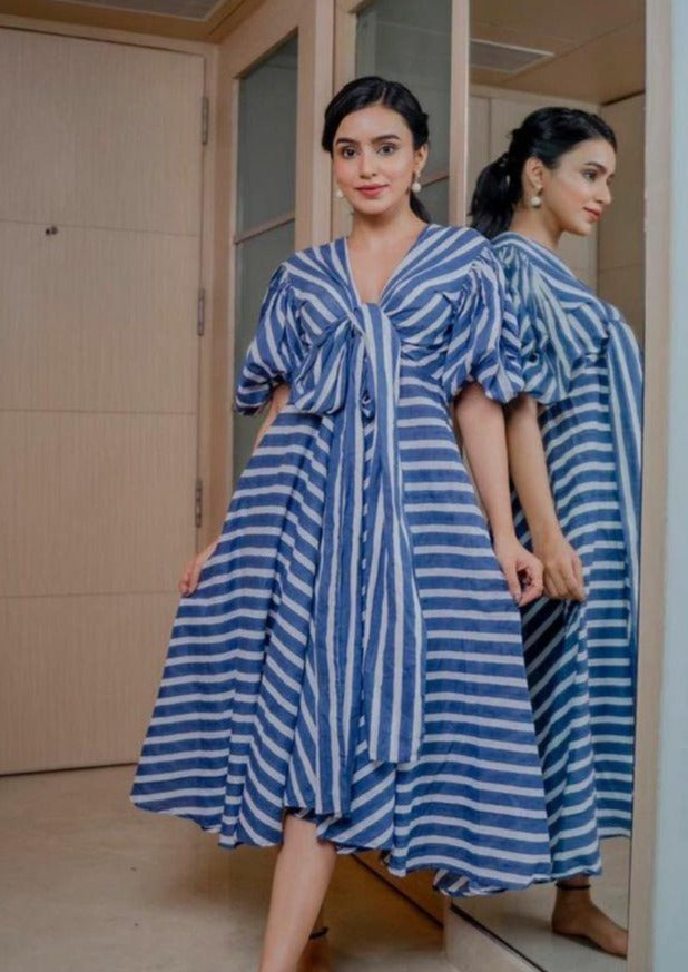 ANKITTA SHARMA- The stripe Knot Dress