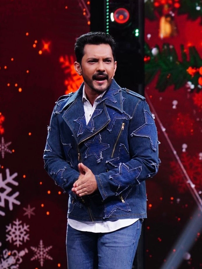 ADITYA NARAYAN-The Midnight Denim Rcokstar Jacket