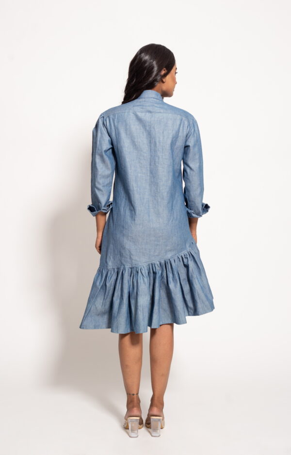 The Oxford Tapered Ruffle Dress