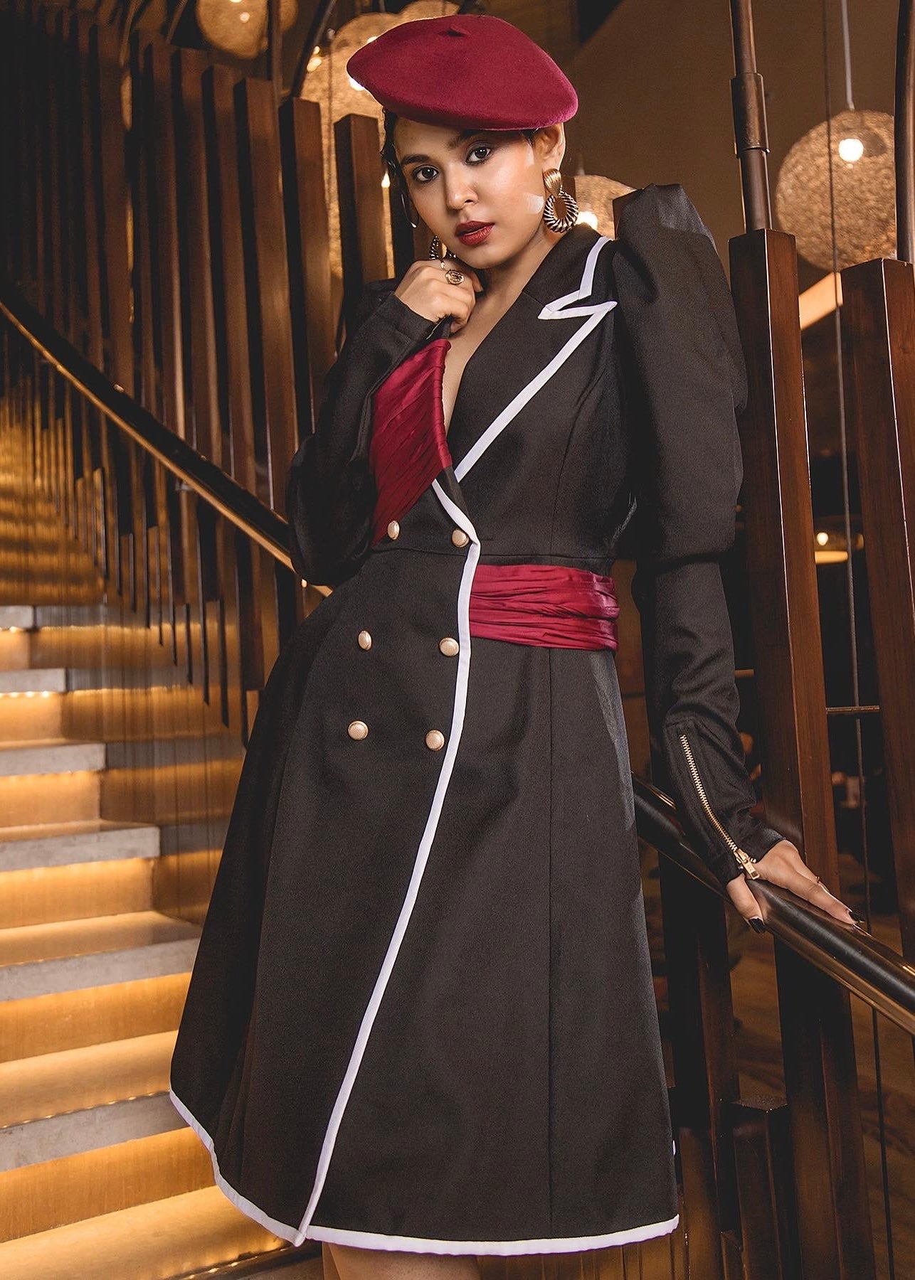 The Kensington Black Trench Dress