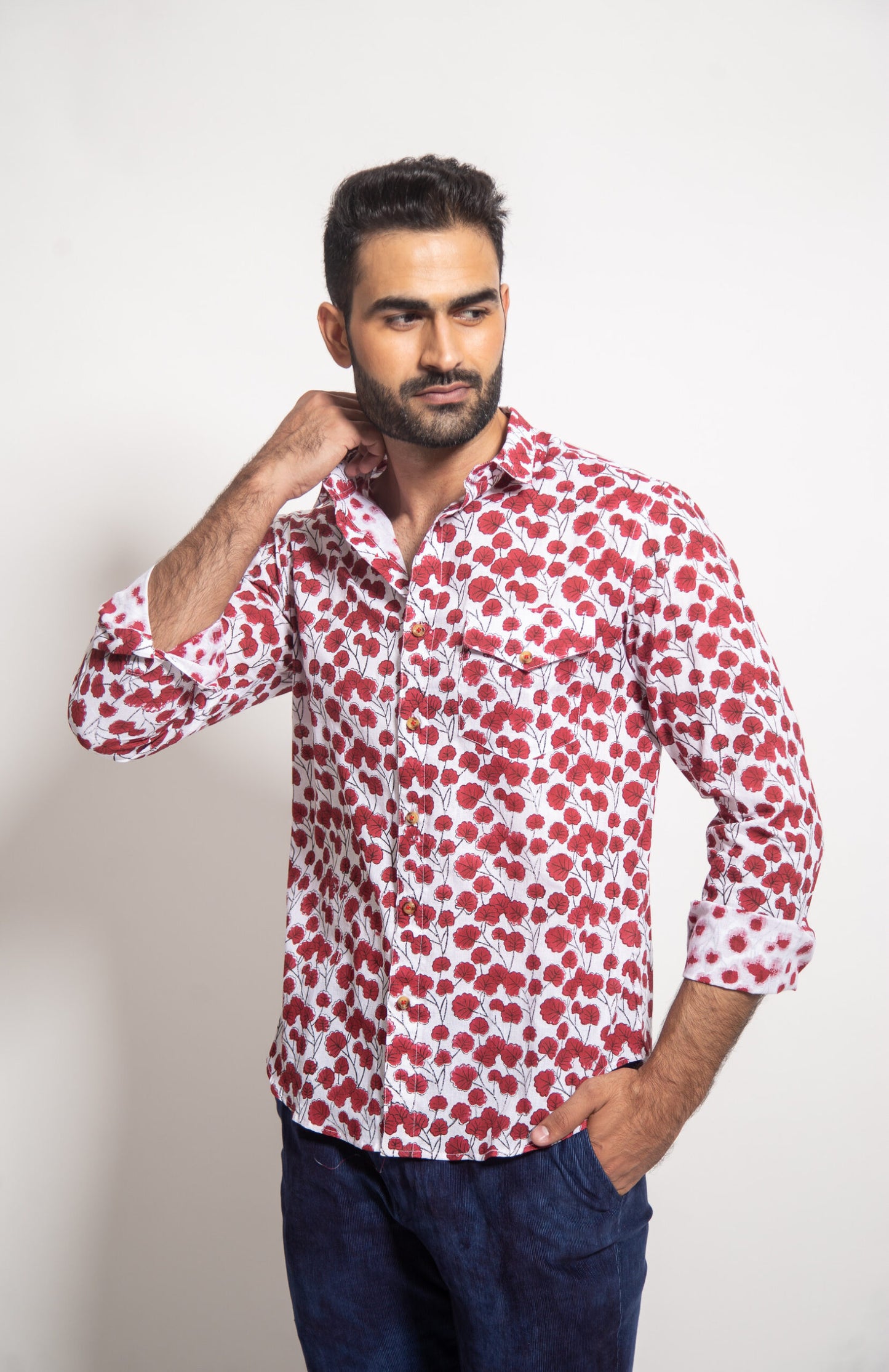 The Red Floral Shirt