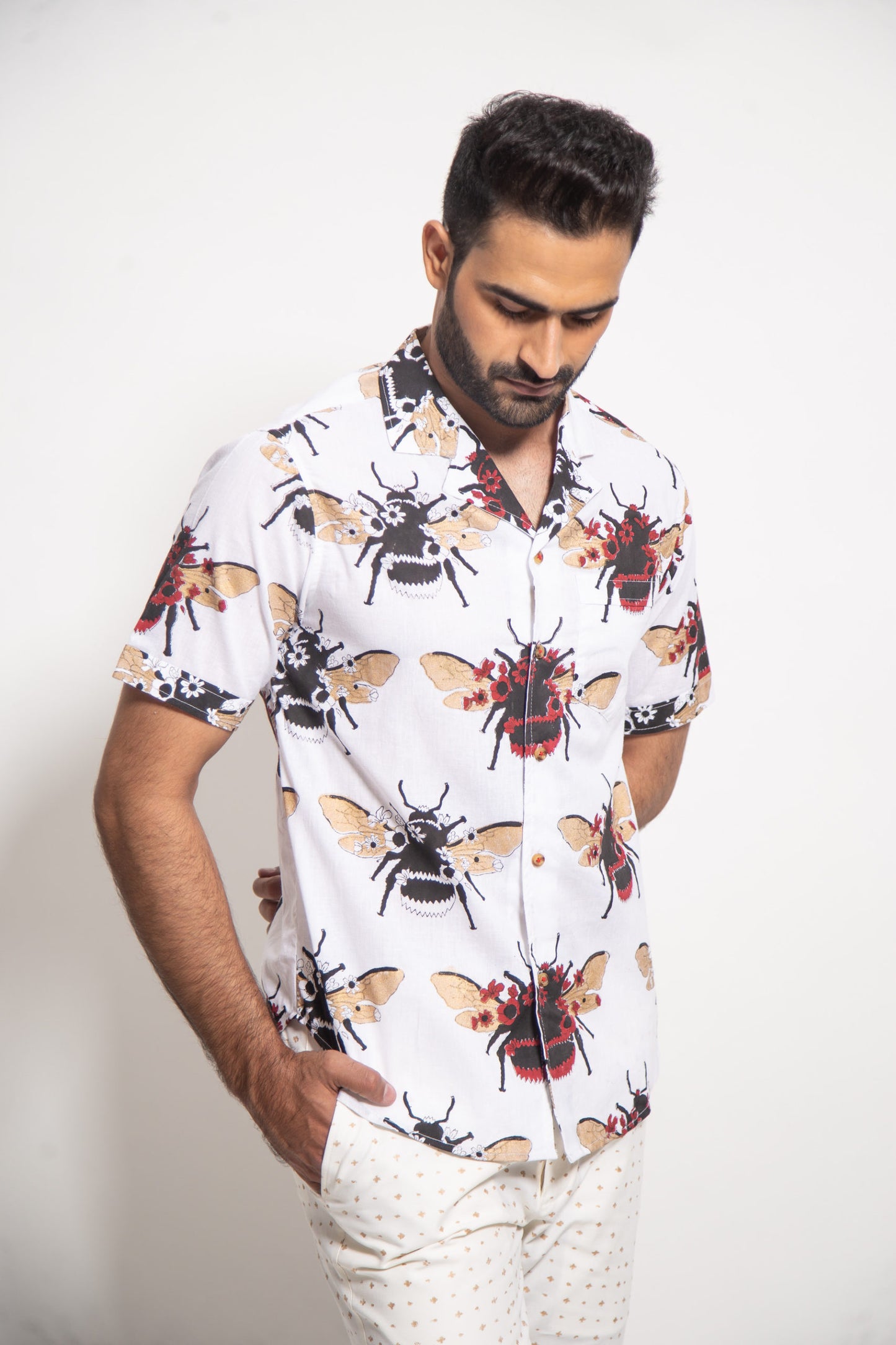 The White Bee Cuban Shirt