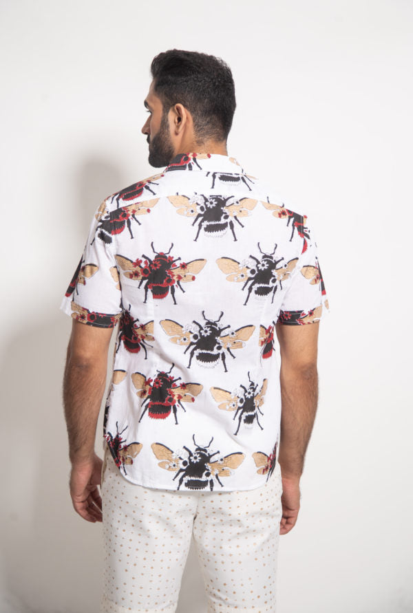 The White Bee Cuban Shirt