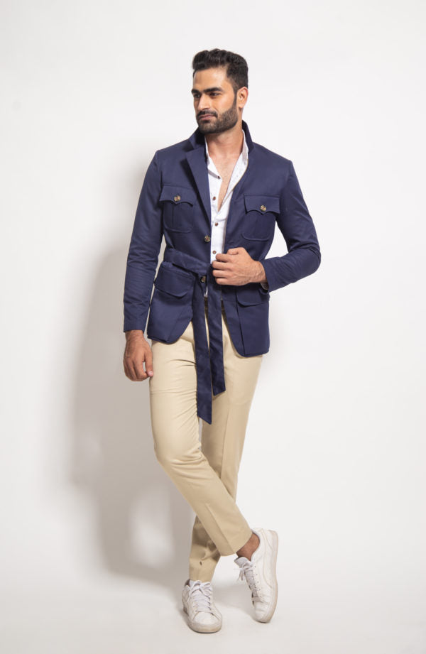 The Navy Safari Robe Jacket