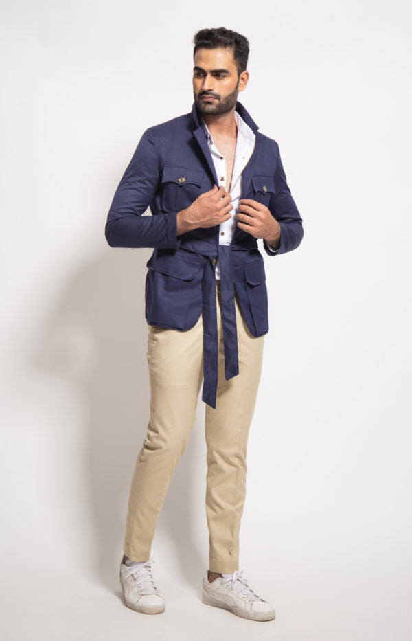 The Navy Safari Robe Jacket