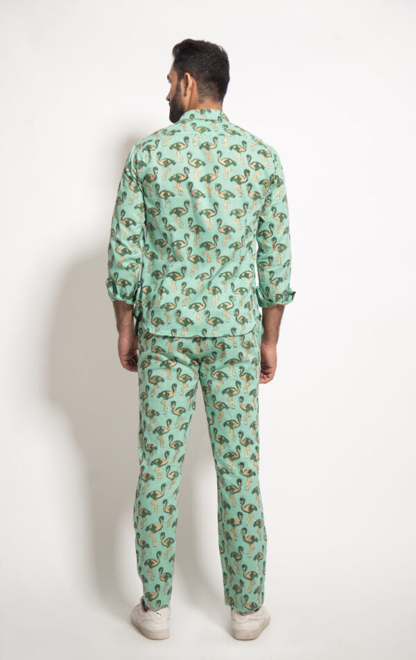 The Man Green Flamingo Coordinate Set