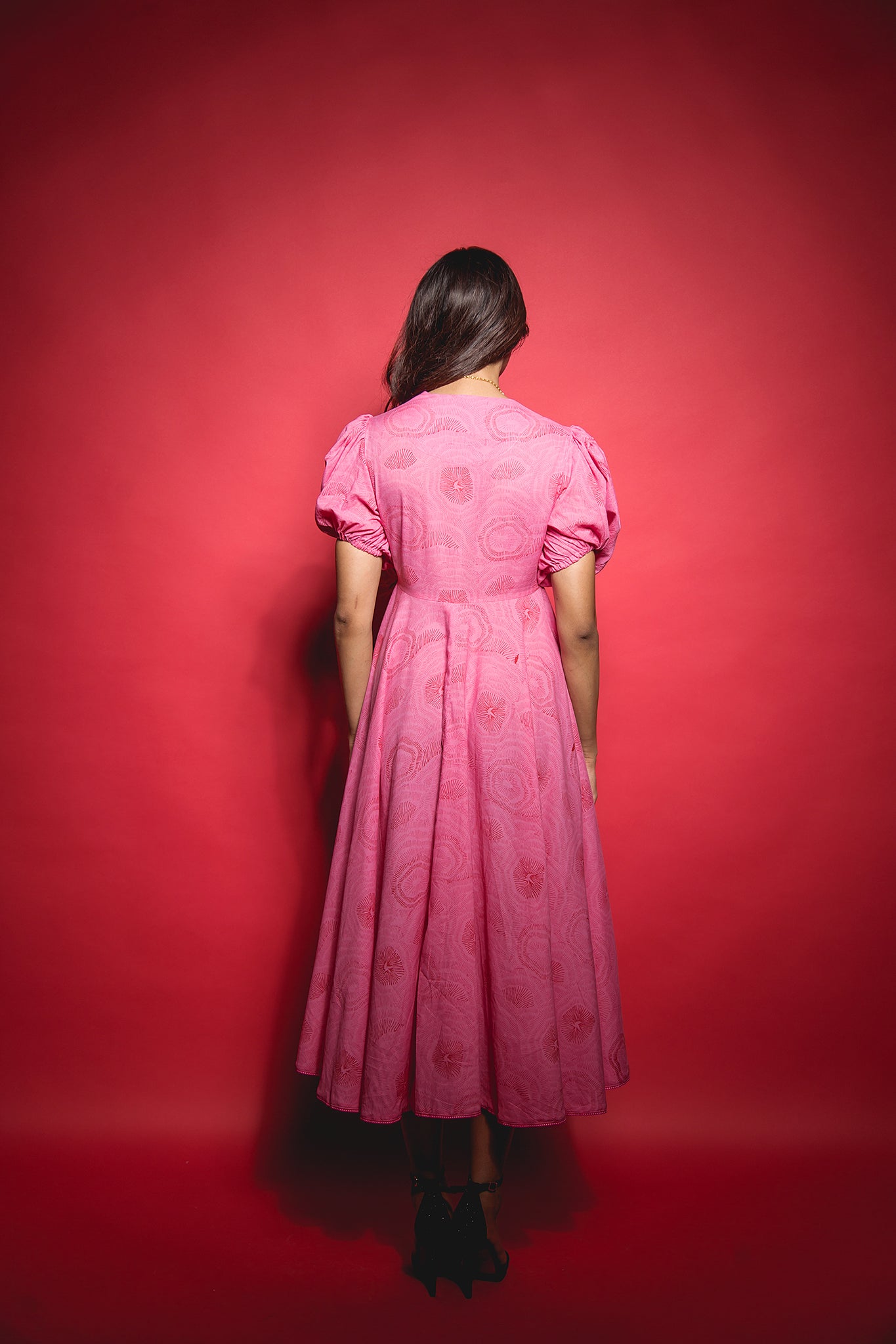 The Pink Abstract Knot Dress