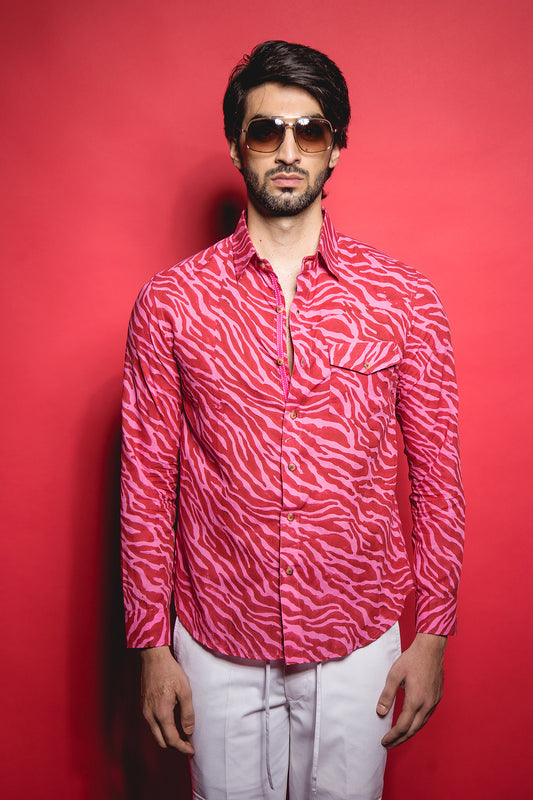 The Pink Red Zebra Classic Shirt