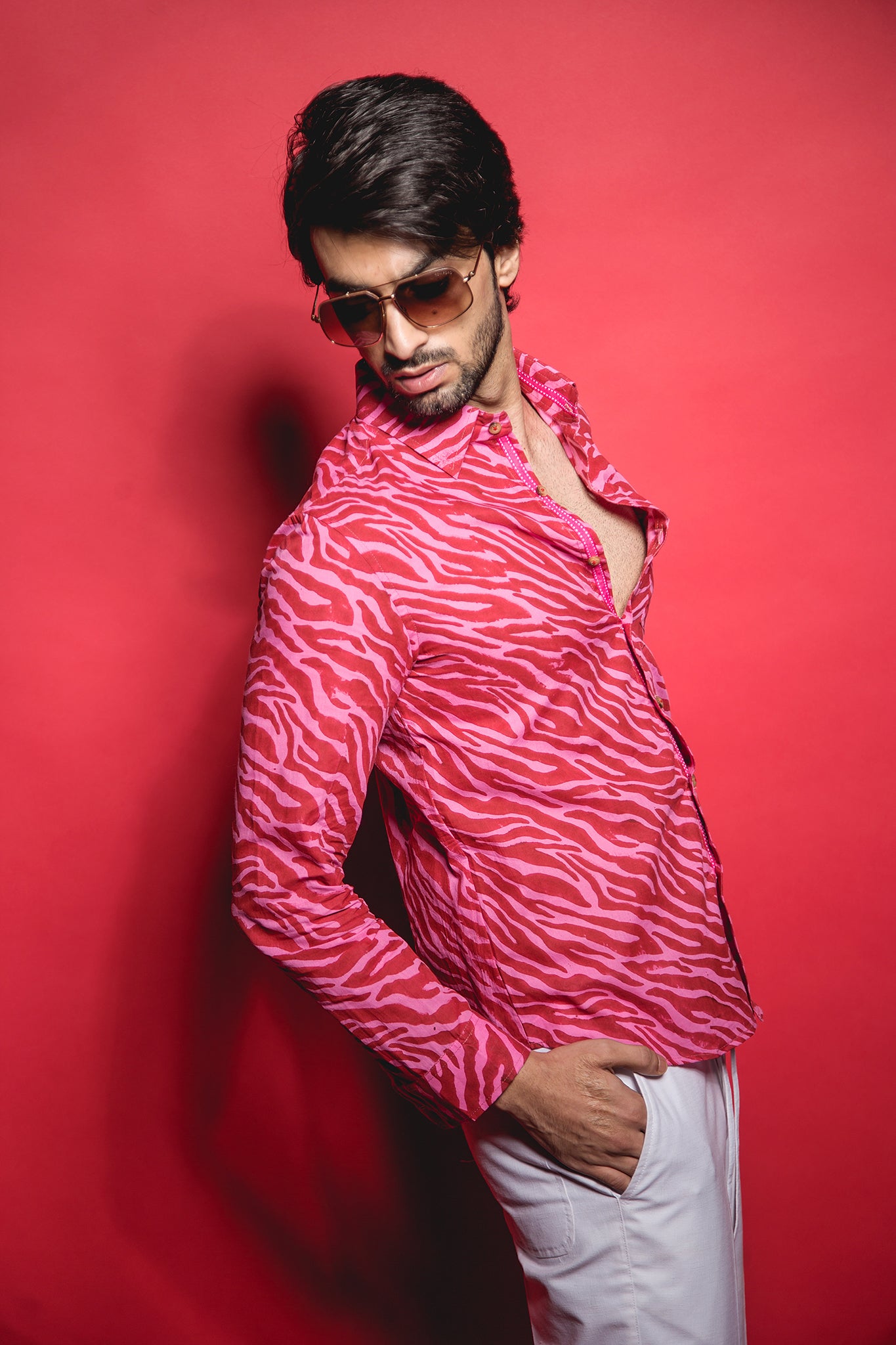 The Pink Red Zebra Classic Shirt