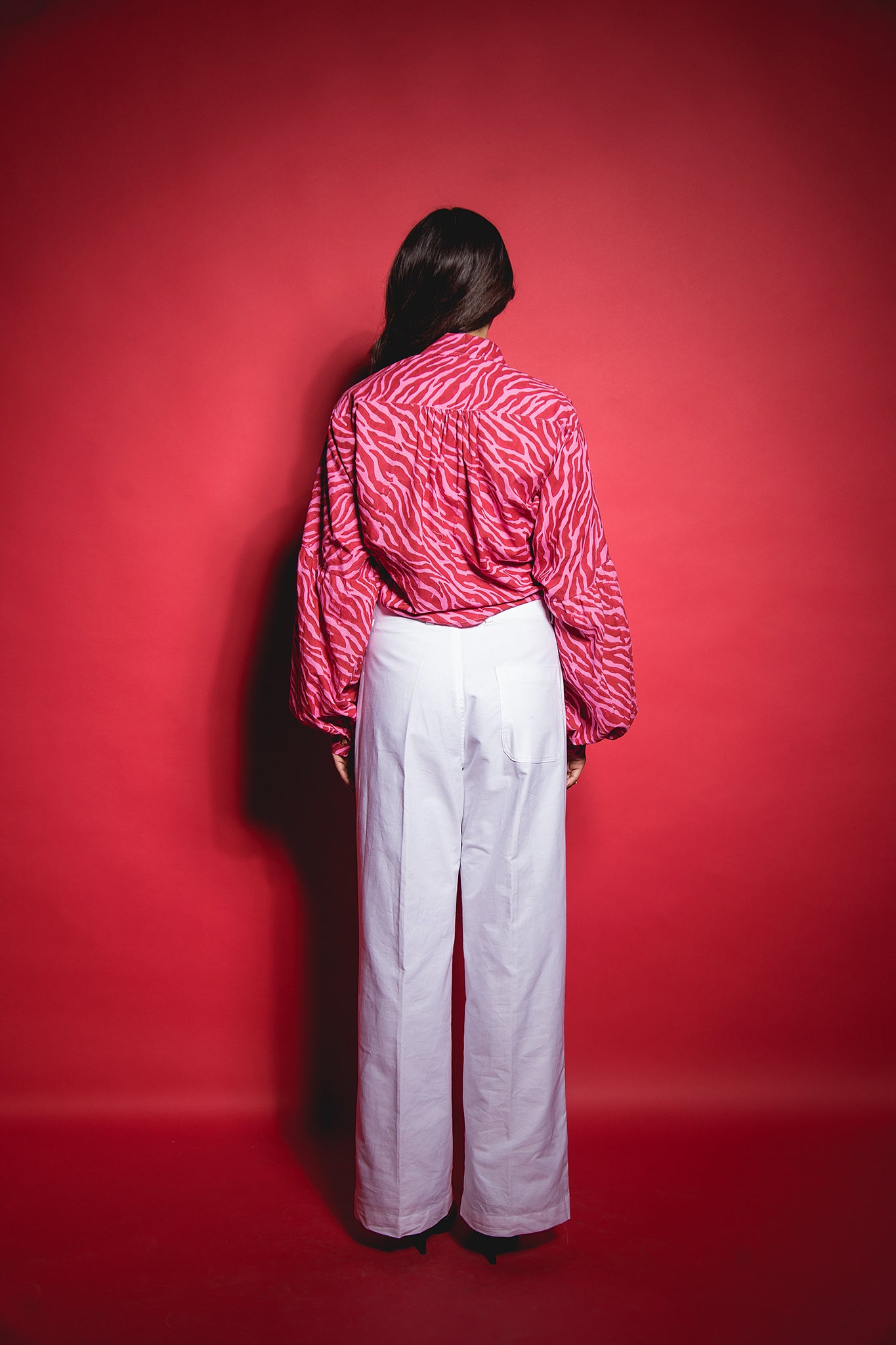 The Pink Red Zebra Knot Shirt