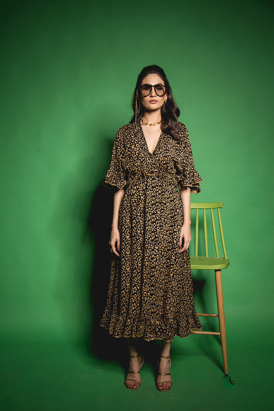 The Leopard Kaftan Dress