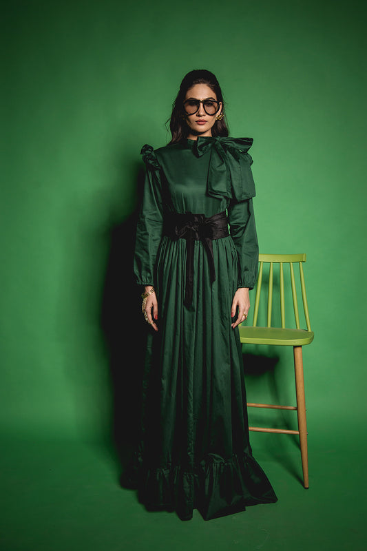 The Green Colonial Dress