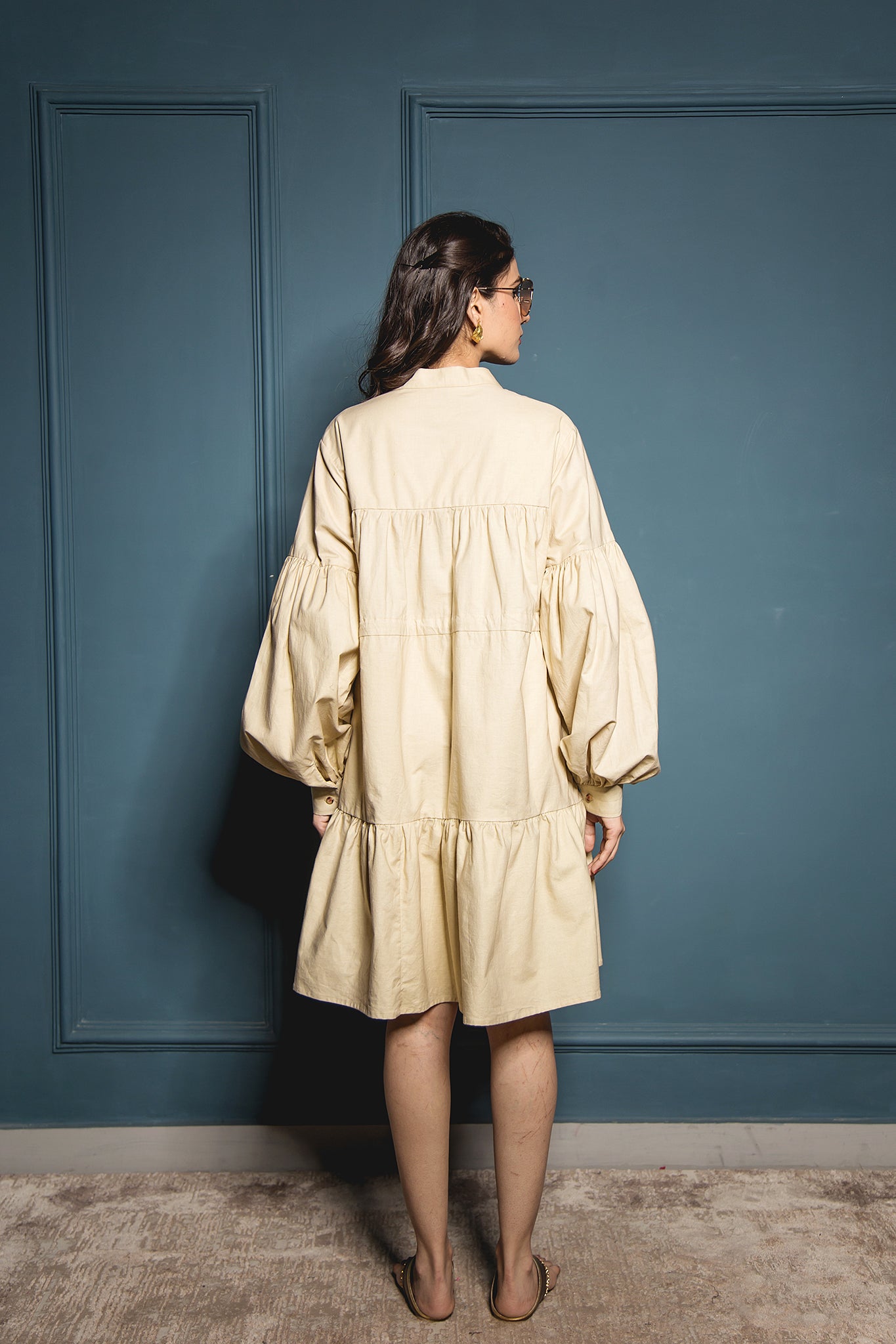 The Beige 4-Panel Dress