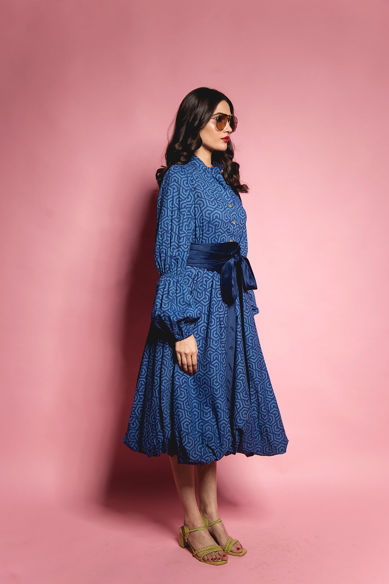 The Blue Geometry Jasmin Dress