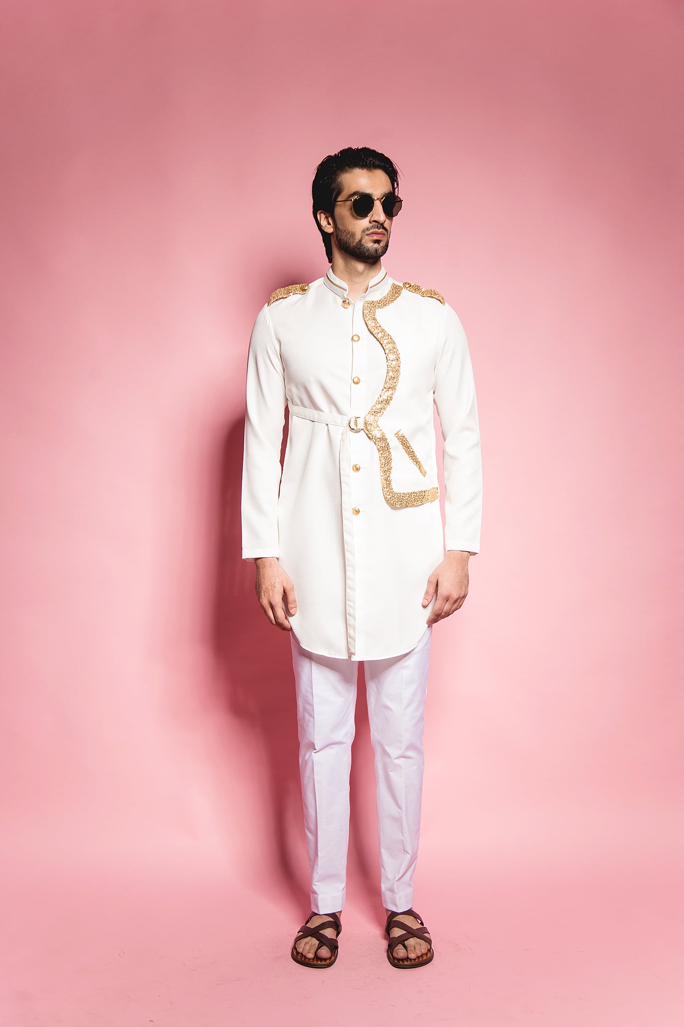 The Ivory Jacket Panel Kurta