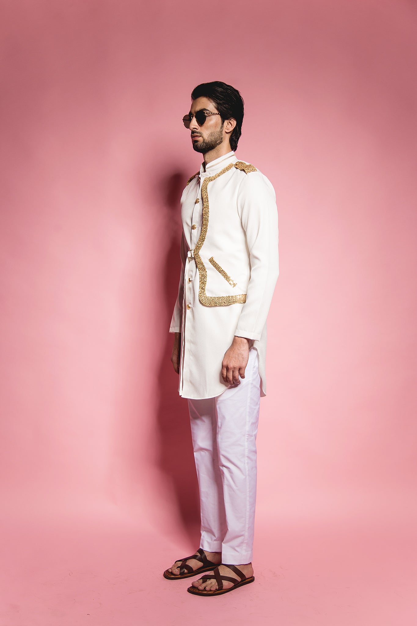 The Ivory Jacket Panel Kurta