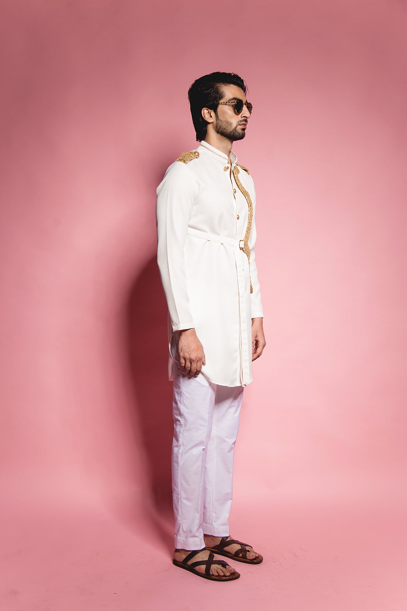 The Ivory Jacket Panel Kurta