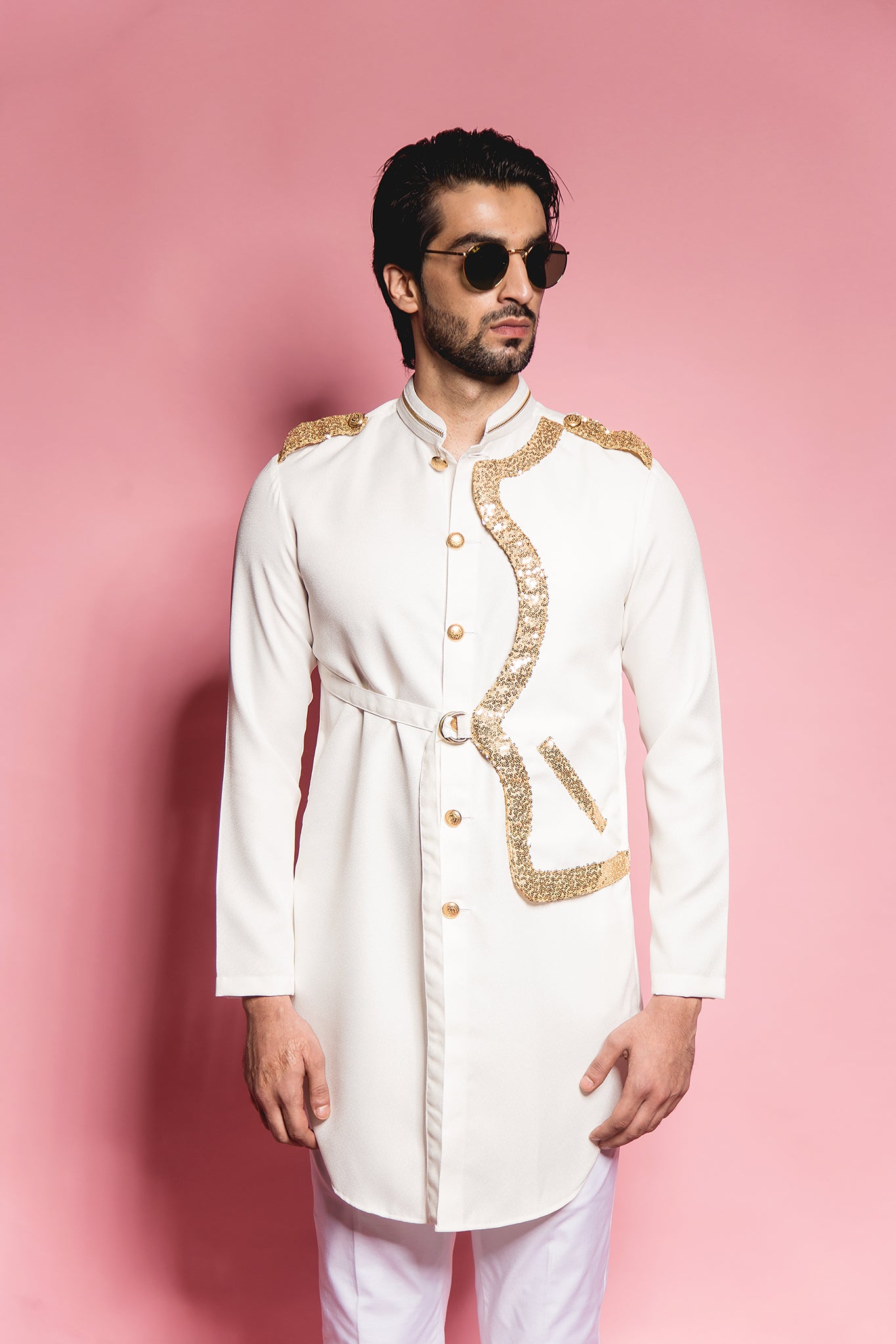 The Ivory Jacket Panel Kurta