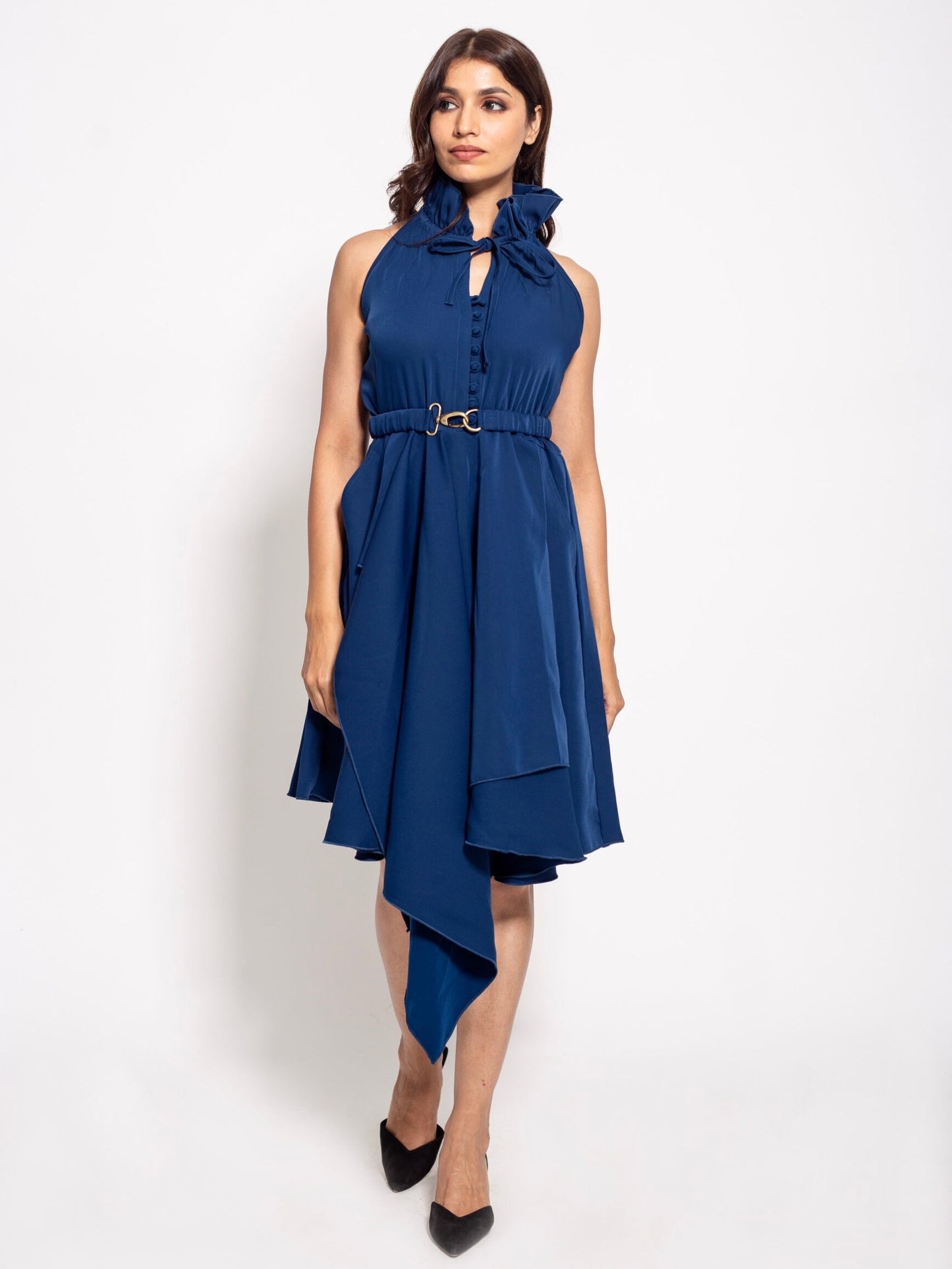 The Cerulean Victorian Drape Dress
