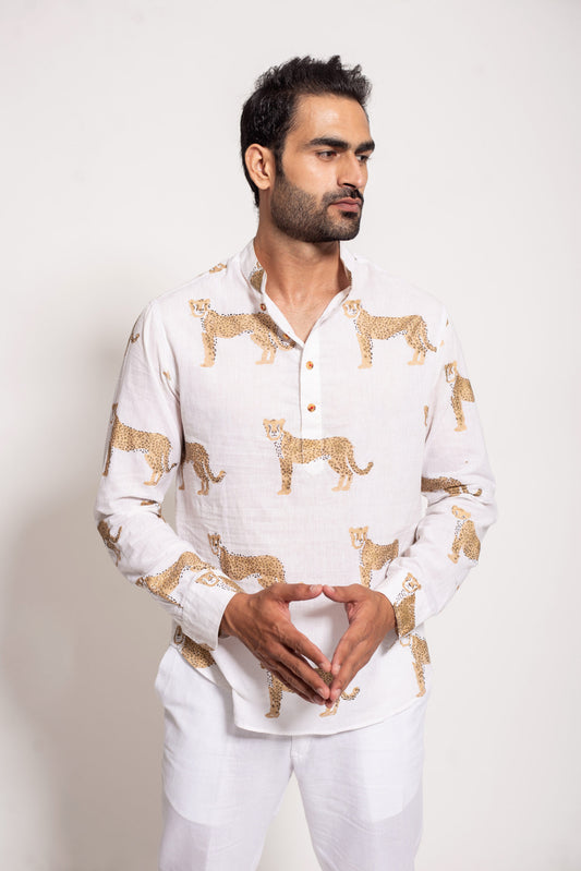 The White Cheetah Short Kurta