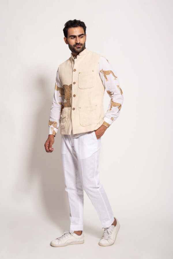 The Iconic Cheetah Sleeveless Jacket