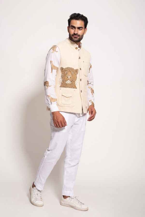 The Iconic Cheetah Sleeveless Jacket