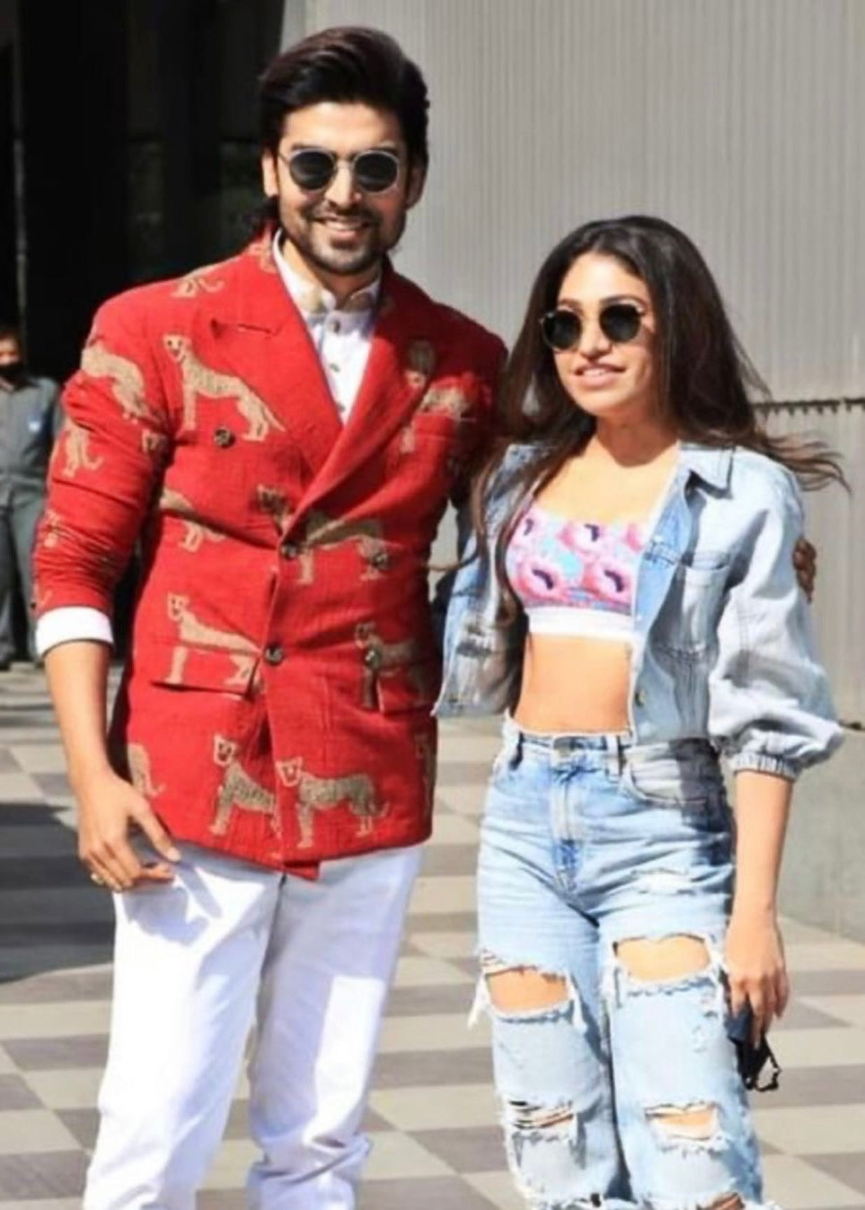 GURMEET CHOUDHARY- The Red Cheetah Double Breasted Jacket