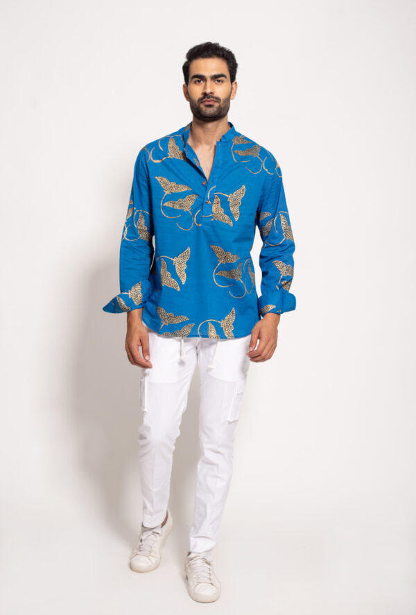 The Blue Stingray Short Kurta