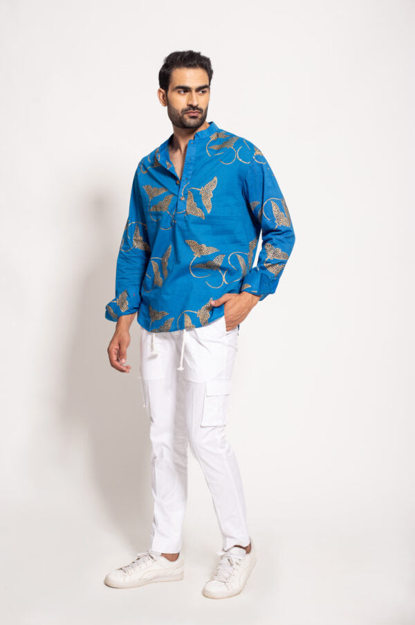 The Blue Stingray Short Kurta